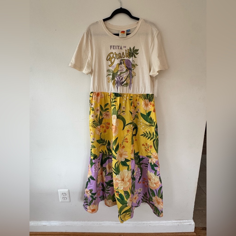 Farm Rio Floral T-Shirt Dress